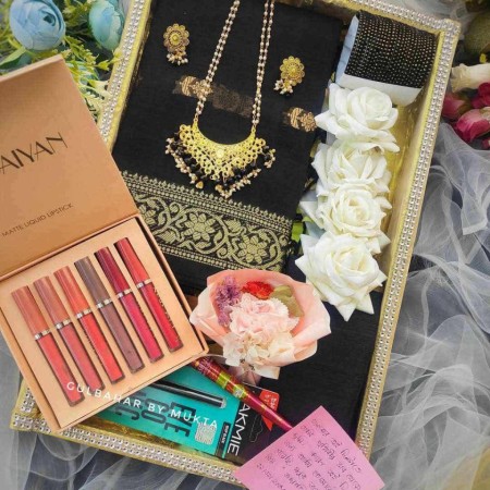 প্রিমিয়াম শাড়ি কম্বো প্যাকেজ – সম্পূর্ণ আউটফিট একসাথে | AF Mart BD