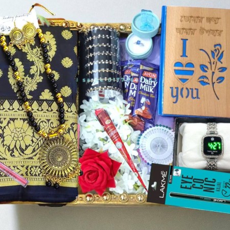 প্রিমিয়াম শাড়ি কম্বো প্যাকেজ – সম্পূর্ণ আউটফিট একসাথে | AF Mart BD